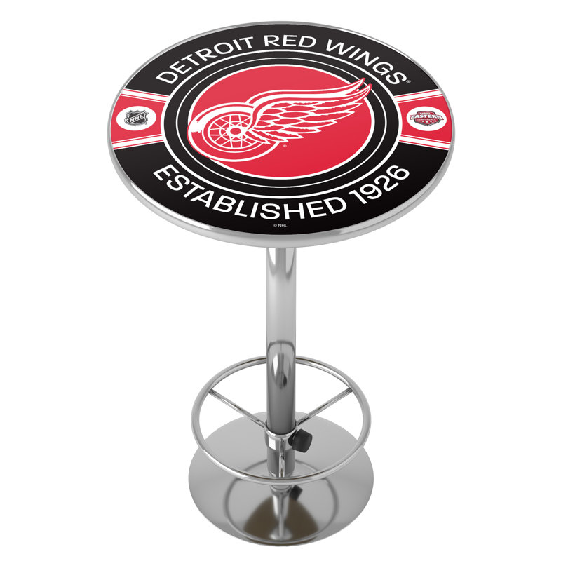 Table de bar avec repose-pieds Detroit Redwings