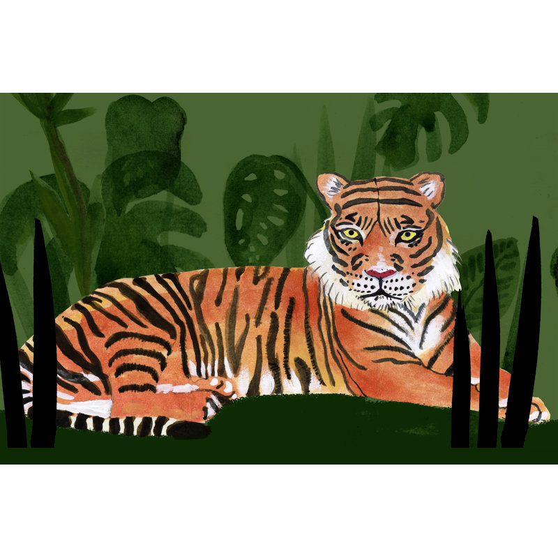 « Tiger I » par Alicia Ludwig, reproduction d’art sur toile tendue, H 20 po x l 30 po