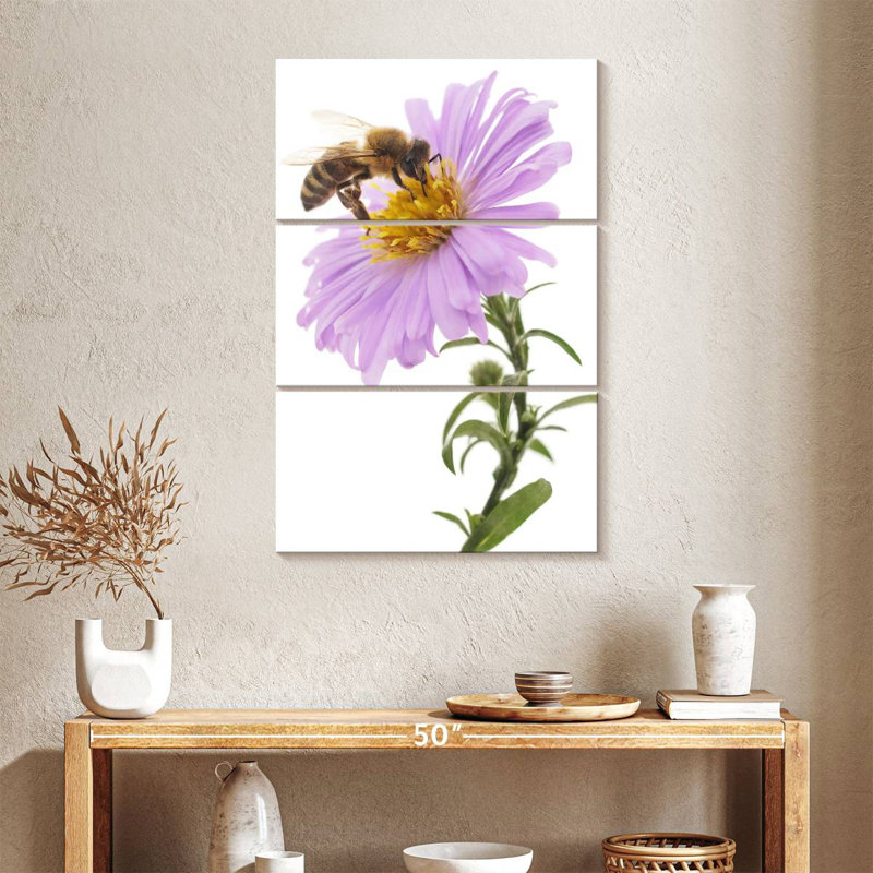 Brampt Bee On Flower, 38" H x 24" W