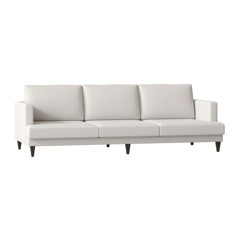 Carol Sofa, Bella Black Performance Velvet, Brown Mahogany