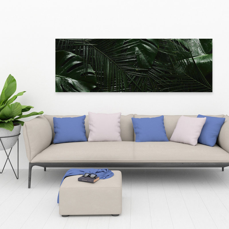 Jungle tropicale - Toile de photographie exotique pour la décoration intérieure, H 60 po x l 20 po