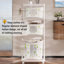 42.7" Tall Plastic Laundry Basket Organizer, 4-Tier Dirty Clothes Hamper Storage Rack For Bathroom Bedroom Laundry Room