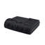 Housse de couette à pince noire pour lit double / grand - 3 pièces, microfibre douce, 2 taies décoratives, tissu, lavable à la machine