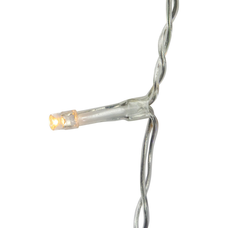 Guirlande de lumières DEL de Noël à glaçons - multicolore - fil transparent de 29,5 pi - 400 carats