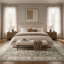 Oriental Machine Printed Area Rug-1207129352