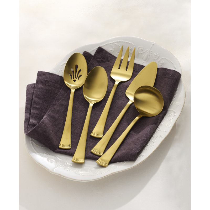 Portola Satin Gold 5-Piece Hostess Set