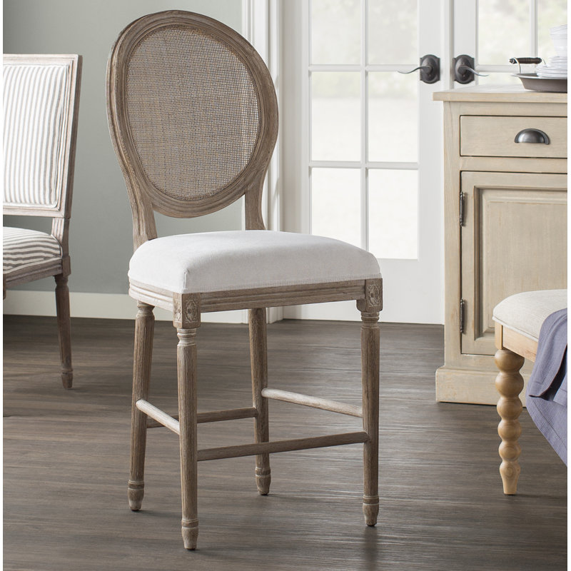Tabouret de bar rembourré Duffield, Tabouret de comptoir (siège d'une hauteur de 25,5