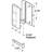 Black Plastic Mortise Style Screen Door Latch and Pull, for Jim Walters Sliding Screen Doors (Single Pack)