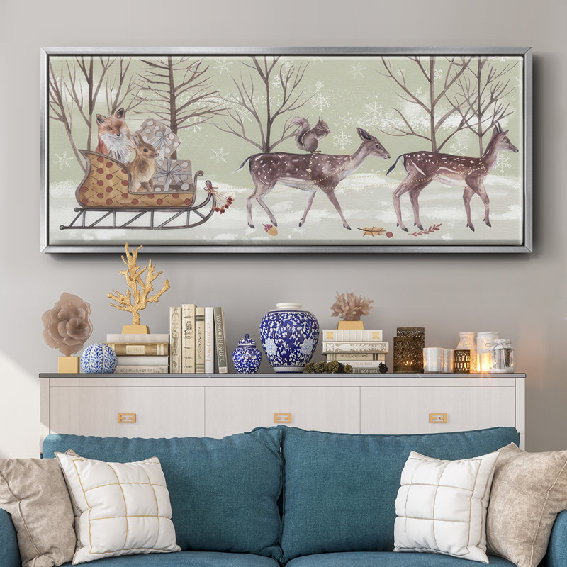Christmas Time Collection D- Framed Canvas