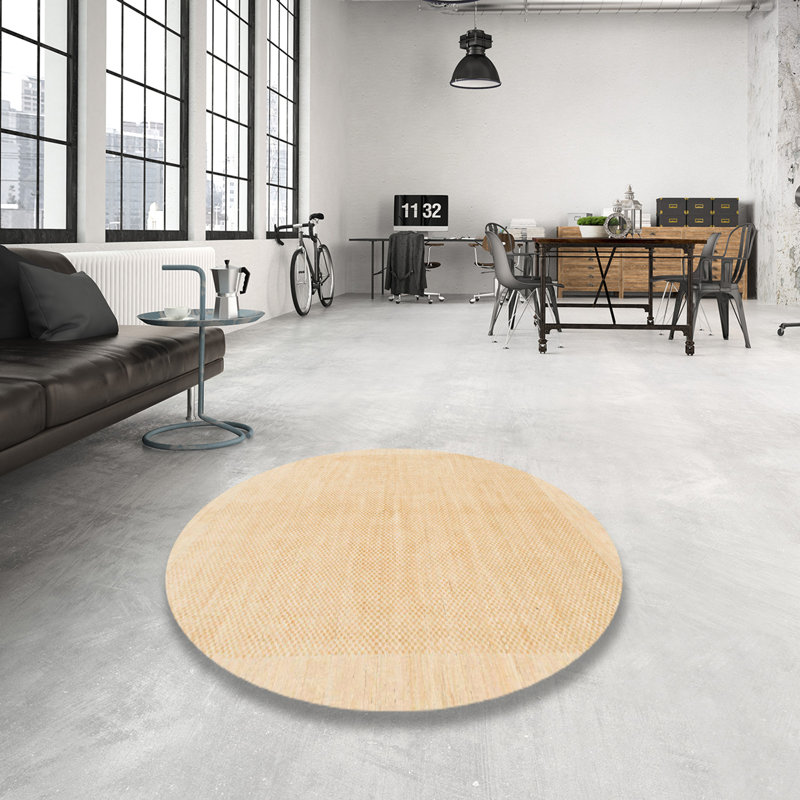 Tapis abstrait moderne 1559, Rond 5 pi