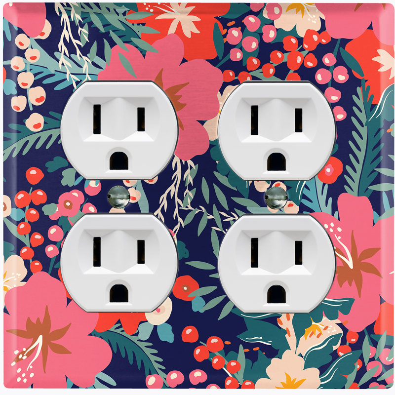 Patterned 2 - Gang Standard Wall Plate