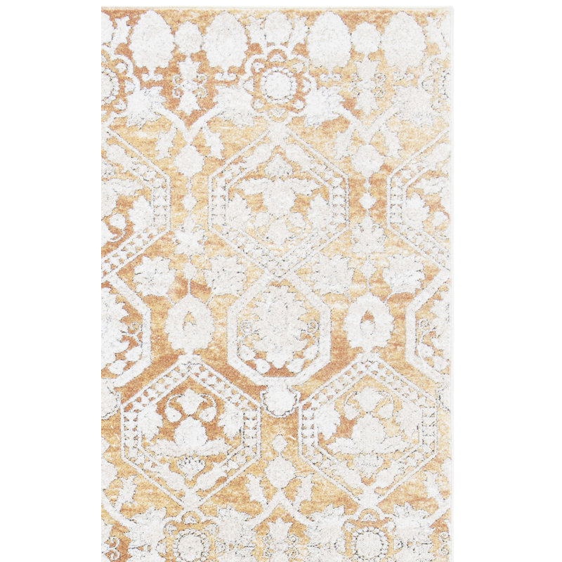 Tapis oriental en viscose Phillipston, Carré 6 pi 7 po