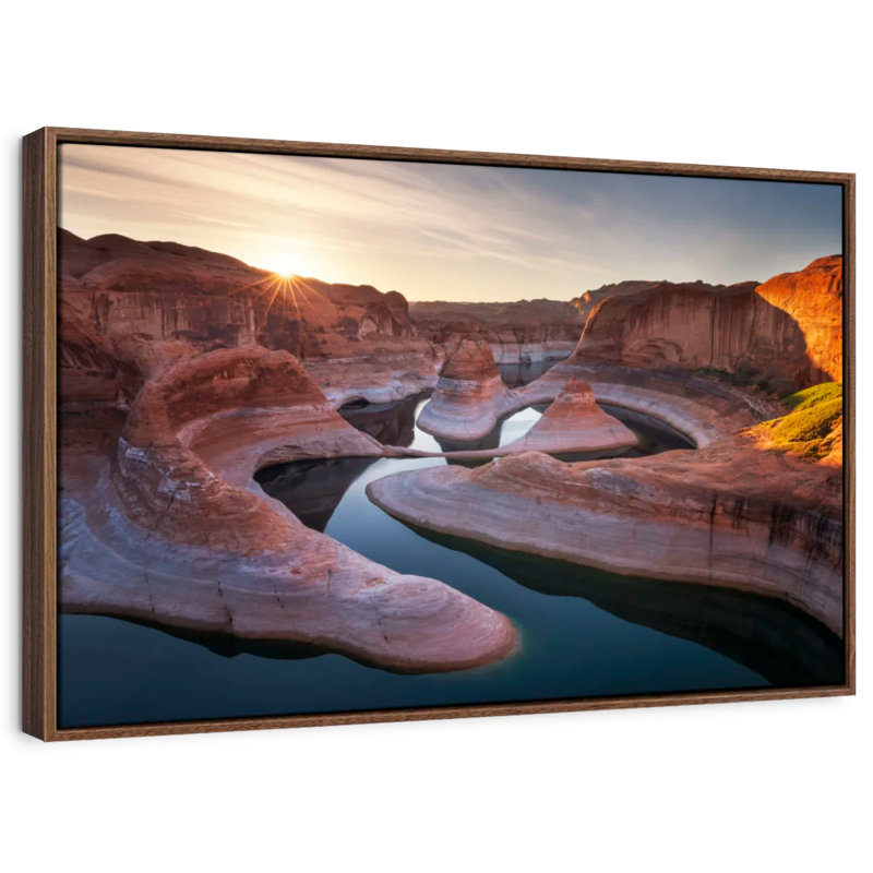 Paysage d'Alvord Reflection Canyon, H 9 po x l 13 po
