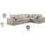 Canapé modulaire rembourré 4 pièces Hinrich-98917404