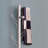 Vertical Eight Hook Coat Rack Wall Mount - Silver-1732014520