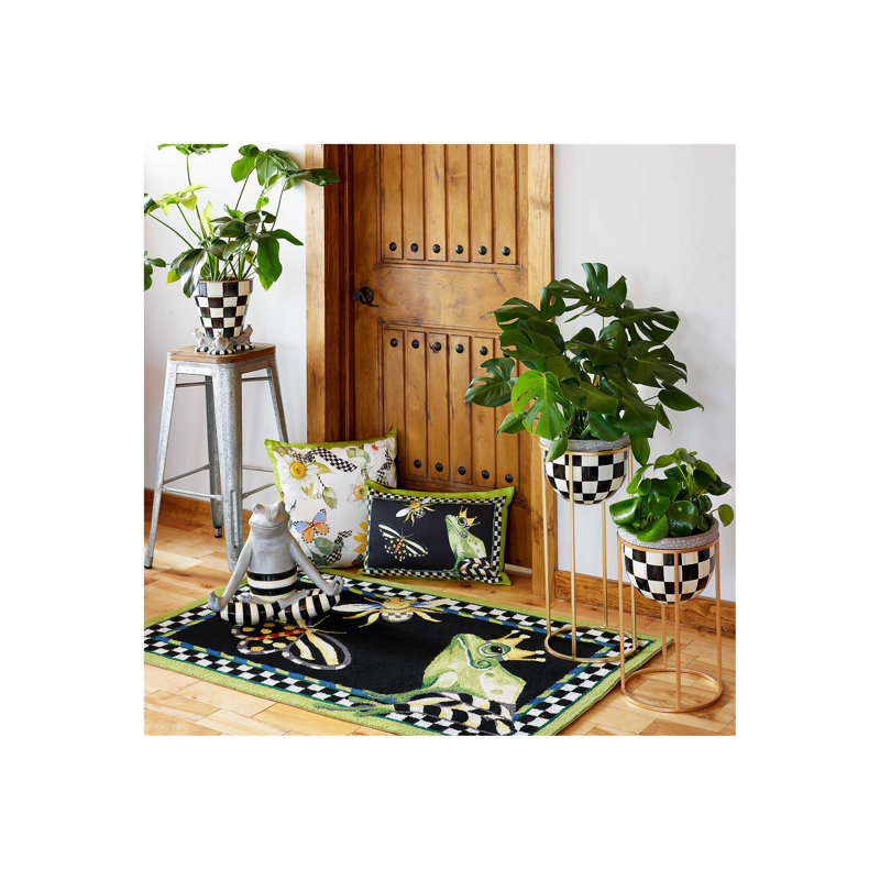 Courtly Check® Garden Pot, 9.5" H x 12" W x 12" D