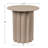 Greenpoint Pleated Metal Side Table-311332210