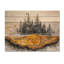 Crystal Winter Forest Landscape Slide III - Art mural bois de forêt - sur bois de pin naturel-571048945