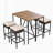 Hataway 4 - Person Acacia Wood Patio Dining Set with Rectangular Table , Cushions Included-696969313