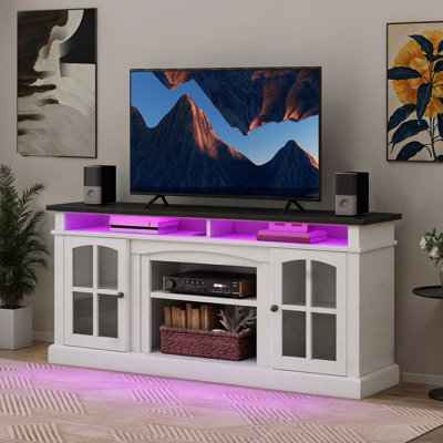 Larocco 65.7" W Farmhouse TV Stand with Power Outlet