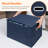 File Organizer Box With Lids, Portable Storage File Boxes With Plastic Slide, Hanging File Boxes Document Storage For School Home Office Supplies, Decorative Folders Storage System-1735750817