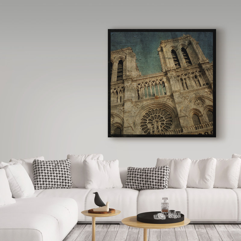 «Notre Dame» par Kaior, impression sur toile tendue, H 24 po x l 24 po x P 2 po