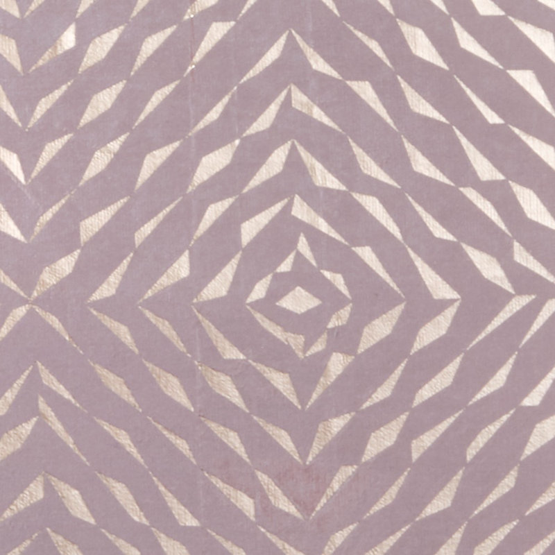 Leventhal Cotton Blend Geometric Shapes Duvet Cover with Pillowcases Included, Pink, Single