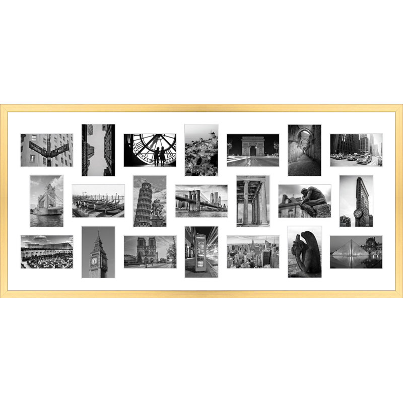 Manosque Collage Picture Frame, Gold