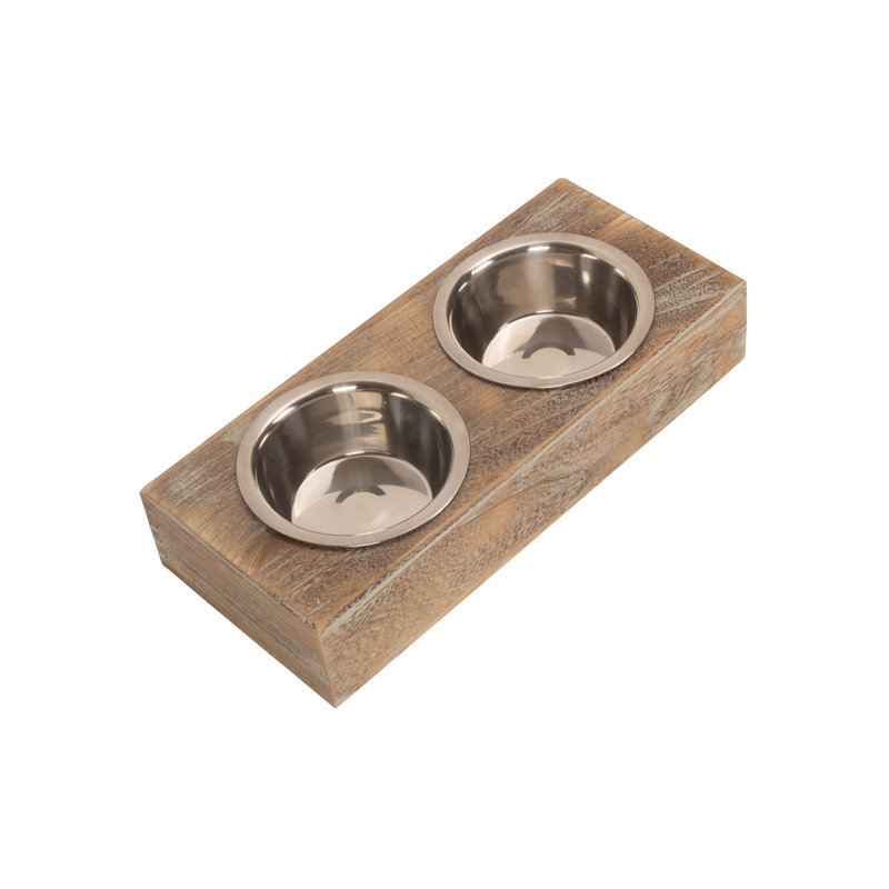 Jaelynn Dog Feeding Station with Bowls
