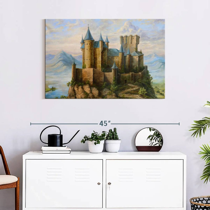 Lilie Castles, 24" H x 36" W