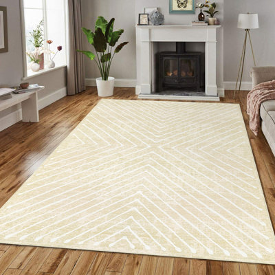 Tapis lavable à rayures Modern Modern