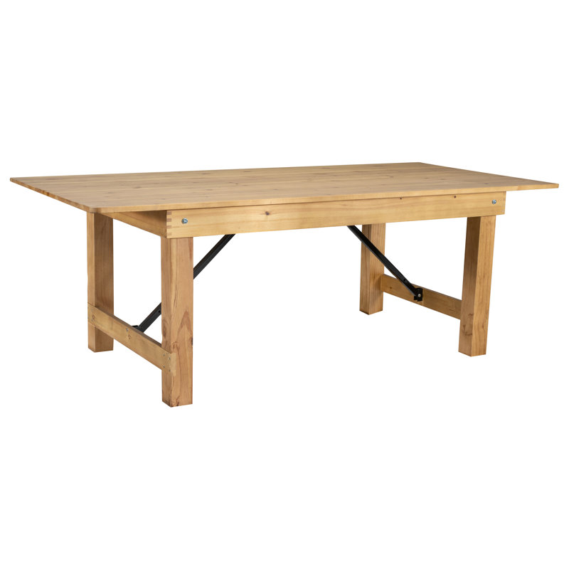 Table de salle à manger Dejon, Clair naturel, H 30 po x L 84 po x l 40 po