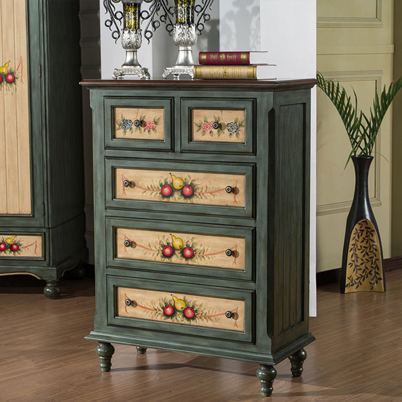Retro Solid Manufactured Wood Accent Cabinet