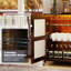 Armoire à vin avec roulettes et lumières DEL