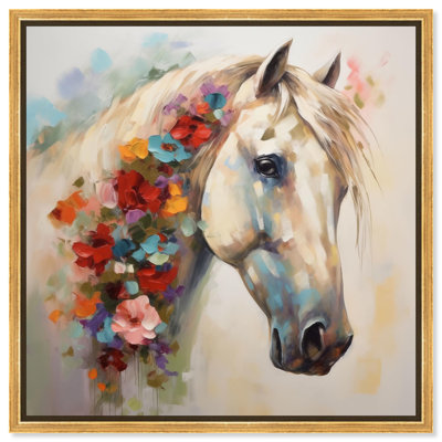 The Grace of Nature Canvas Horse Wall Art by Art Remedy