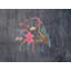 Rectangle Wool Blue Hand Knotted Pile Floral Antique 1920s Rug