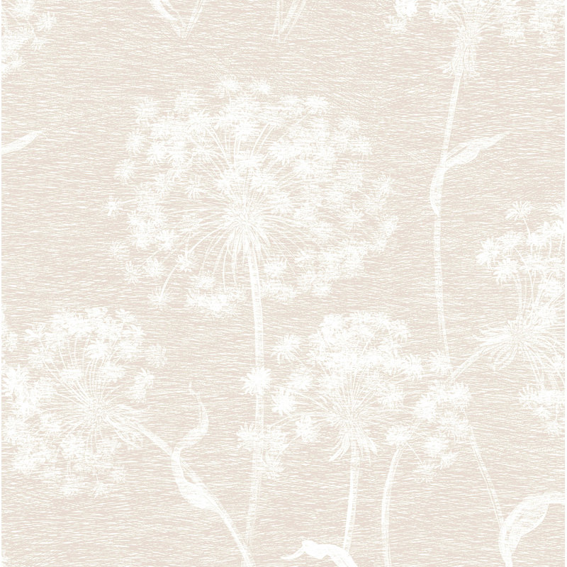 Cassius Floral Double Roll, Cream