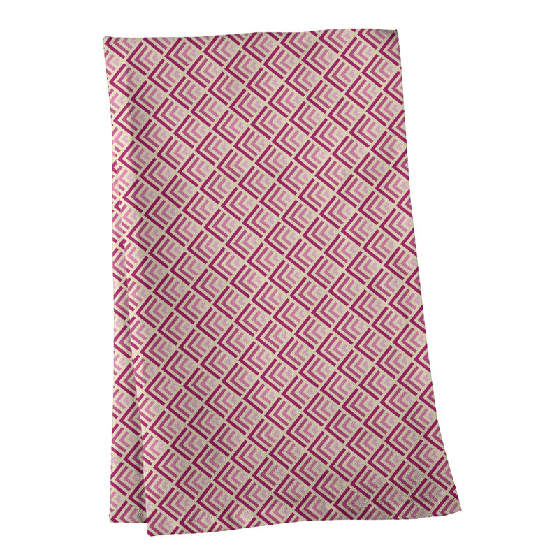 Tea Towel Kitchen Towel, Poly Twill, Light Pink