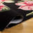 Kamath 403 Hand Tufted Wool/Cotton Floral Rug in Black/Pink-1930459748