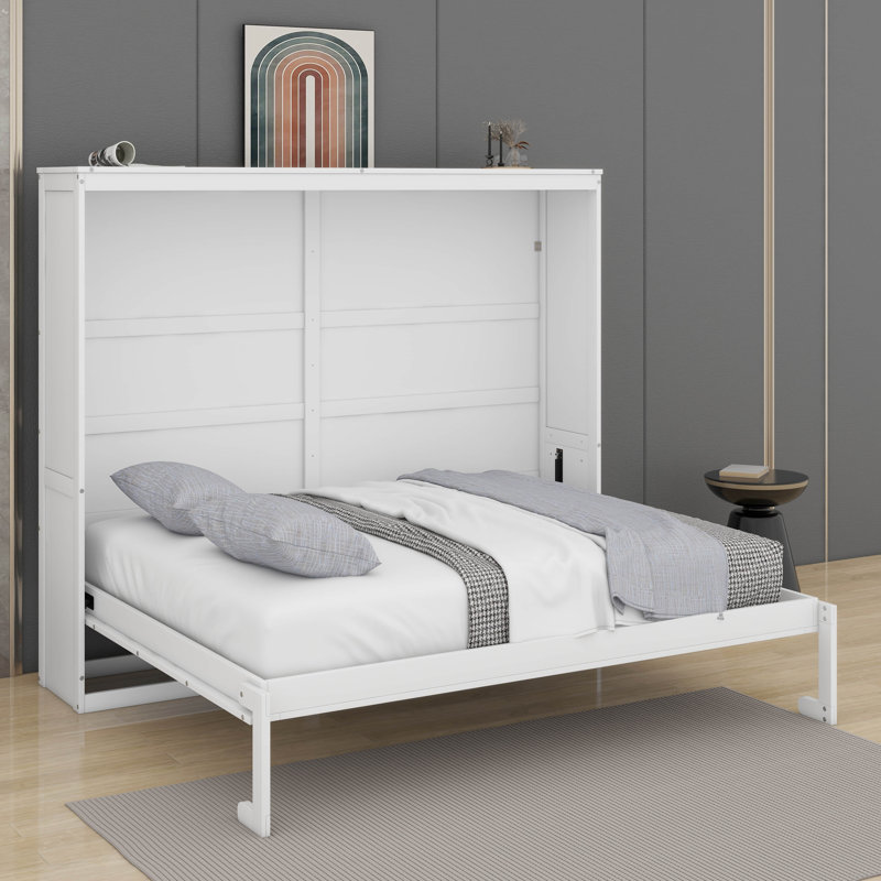 Grand lit escamotable mural, Blanc