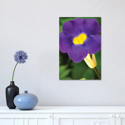 Purple and Yellow Flower 1 Piece Wrapped Canvas Wall Art