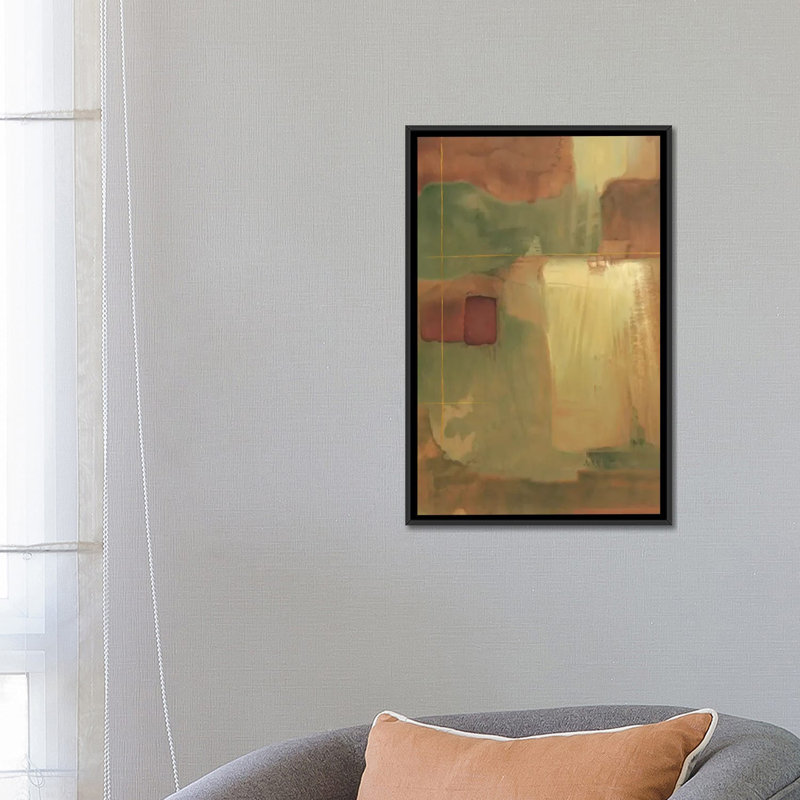 «Intersect II», reproduction d'art sur toile, H 26 po x l 18 po x P 1,5 po, Toile avec cadre noir, Pas de tapis