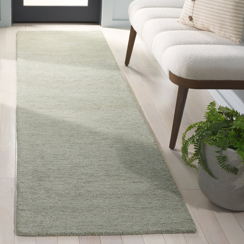 Tapis vert Aydrian 152, Tapis de couloir 2 pi 3 po x 9 pi