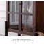 Vitrines en bois massif brun noisette-120881638
