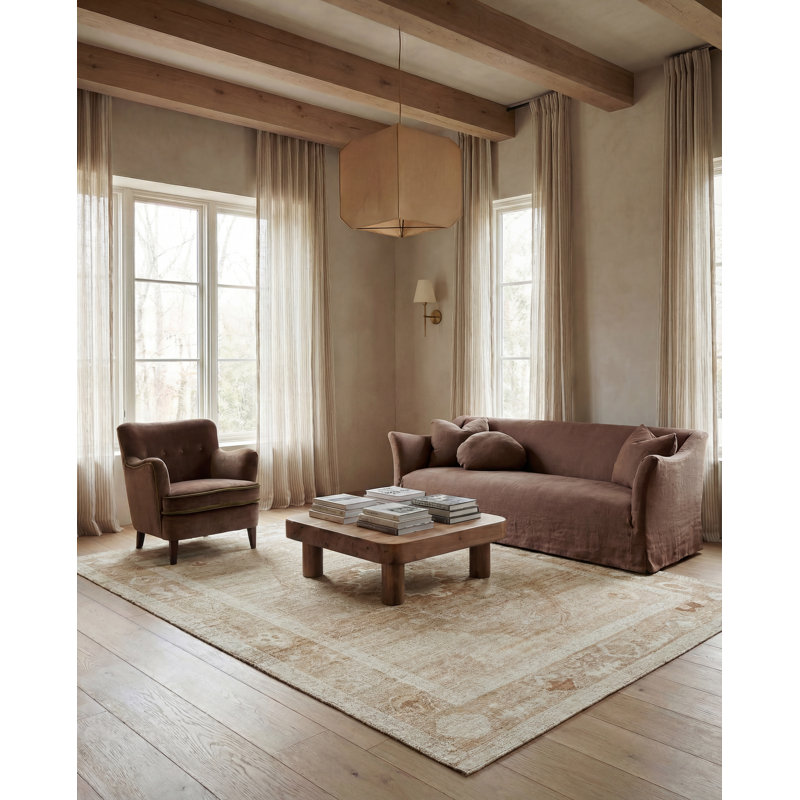 Tapis brun clair Jaipur Living Kaelen CSN07, Rectangle 9 pi 6 po x 13 pi 6 po