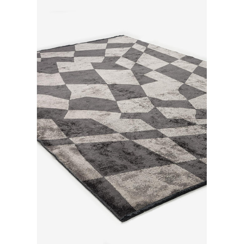 Modern Asymetrical Abstract Rug, Rectangle 9' x 12'