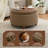 30’’ Wide Upholstered Tufted Round Storage Ottoman-1421400058