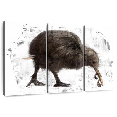Kiwi With Worm