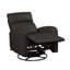 Fauteuil inclinable et pivotant, noir