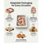 15 boîtes à gâteaux quart de feuille 14 x 15 x 4 pouces, grandes boîtes de boulanger rectangulaires blanches avec fenêtre pour pâtisserie, beignets, petits gâteaux, tarte, biscuits, emballages pour gâteries, Cajas para Pasteles avec 80 autocollant